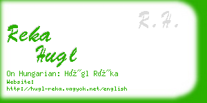 reka hugl business card